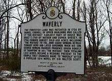 Waverly, Maryland Historical Marker