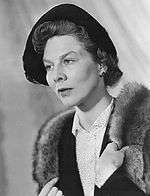 Black-and-white photo of Wendy Hiller.