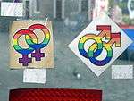 Lesbian and gay gender symbols