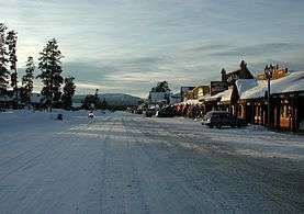 West Yellowstone in winter