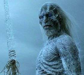 A White Walker with an ice sword, from Game of Thrones