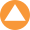 White triangle in orange background