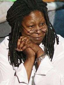 A photo of Whoopi Goldberg during rehearsals for Comic Relief 2006.