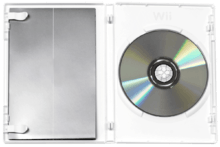 Wii disc in open case