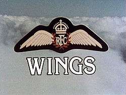 The title Wings Opening Title Screen.