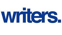 Blue variant of the Writers title logo