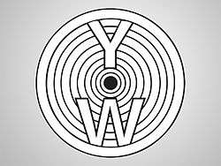 The letters "Y" and "W" in concentric circles