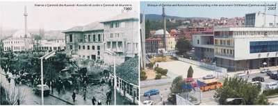 Bazaar area in 1960 and 2007