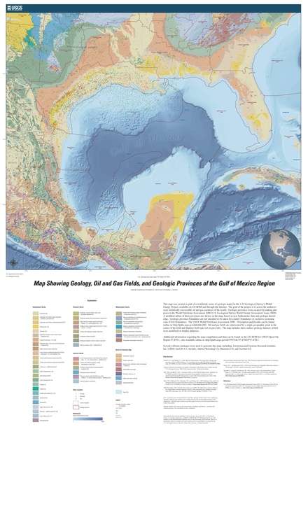 USGS Geologic Map of the Gulf of Mexico