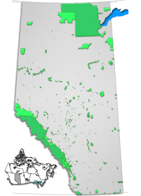 Map showing the location of Brown-Lowery Provincial Park