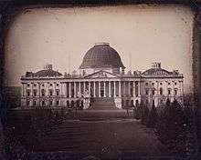 Picture of old uncompleted Capitol building.