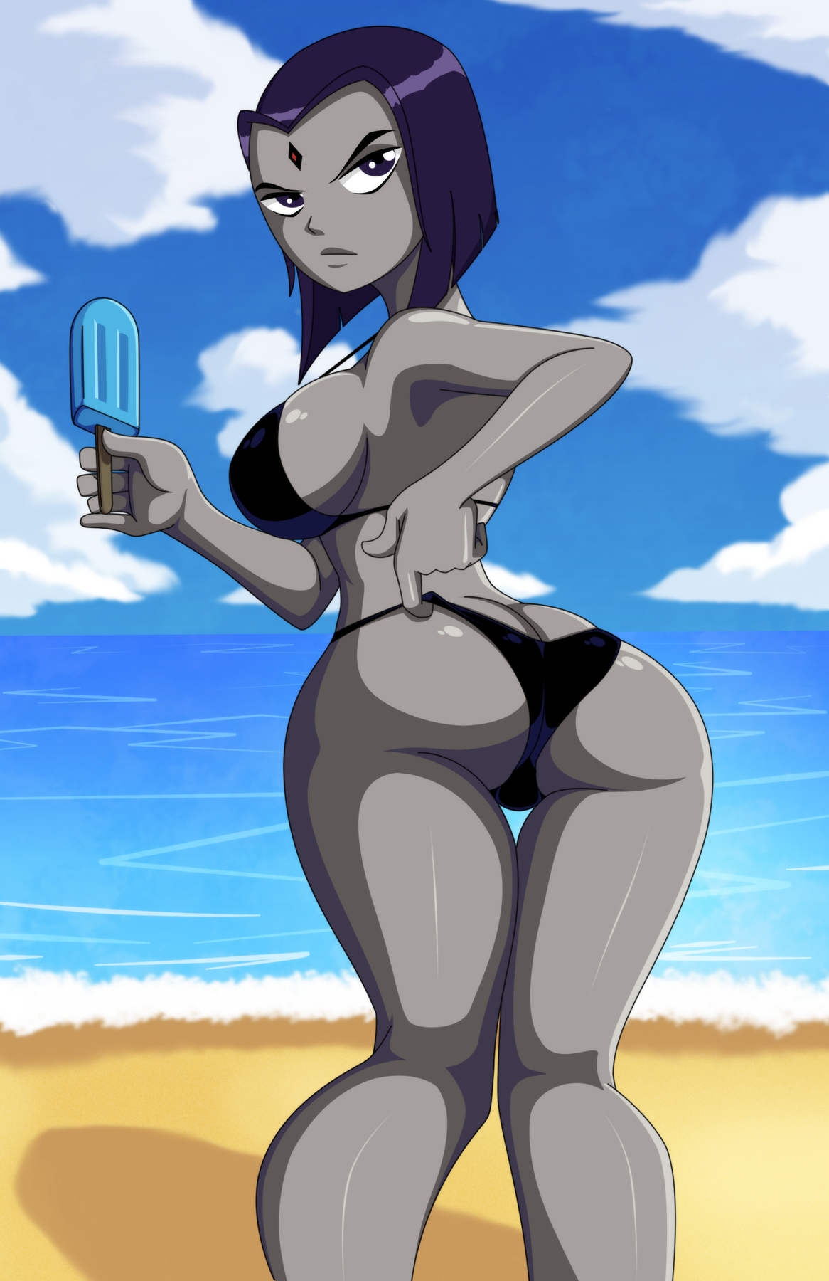 Raven at the beach.